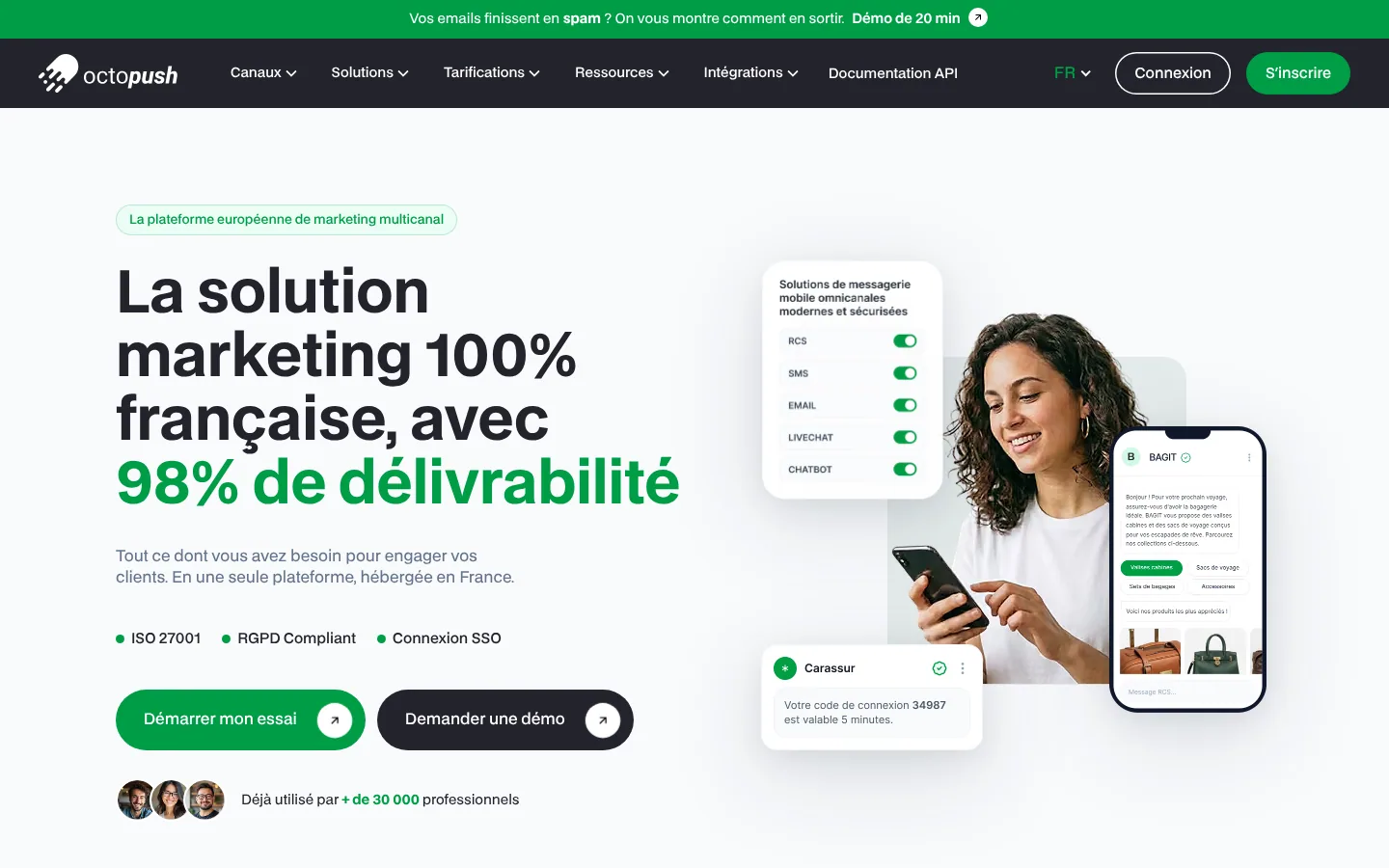 Octopush software homepage