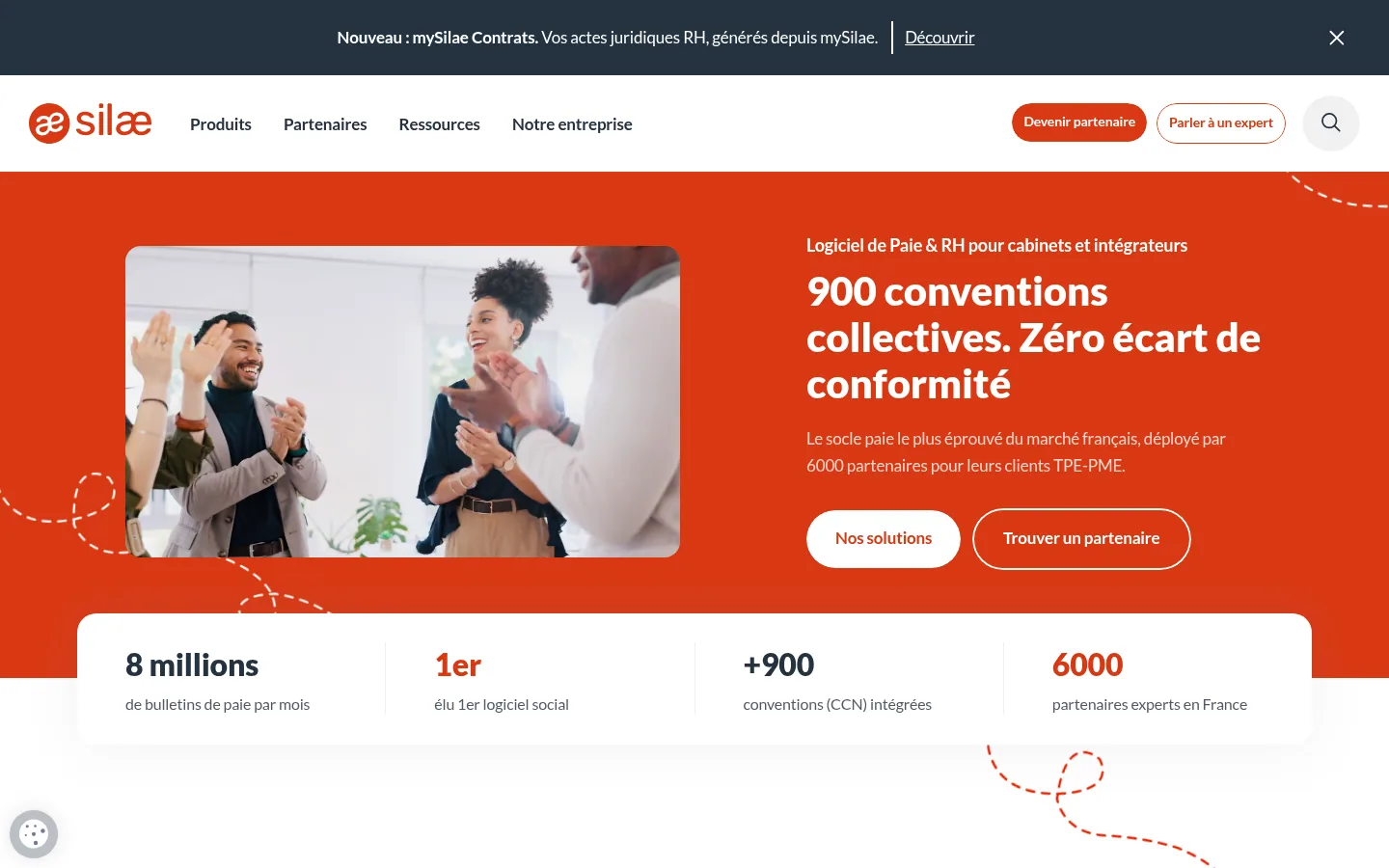 Home page del software Silae