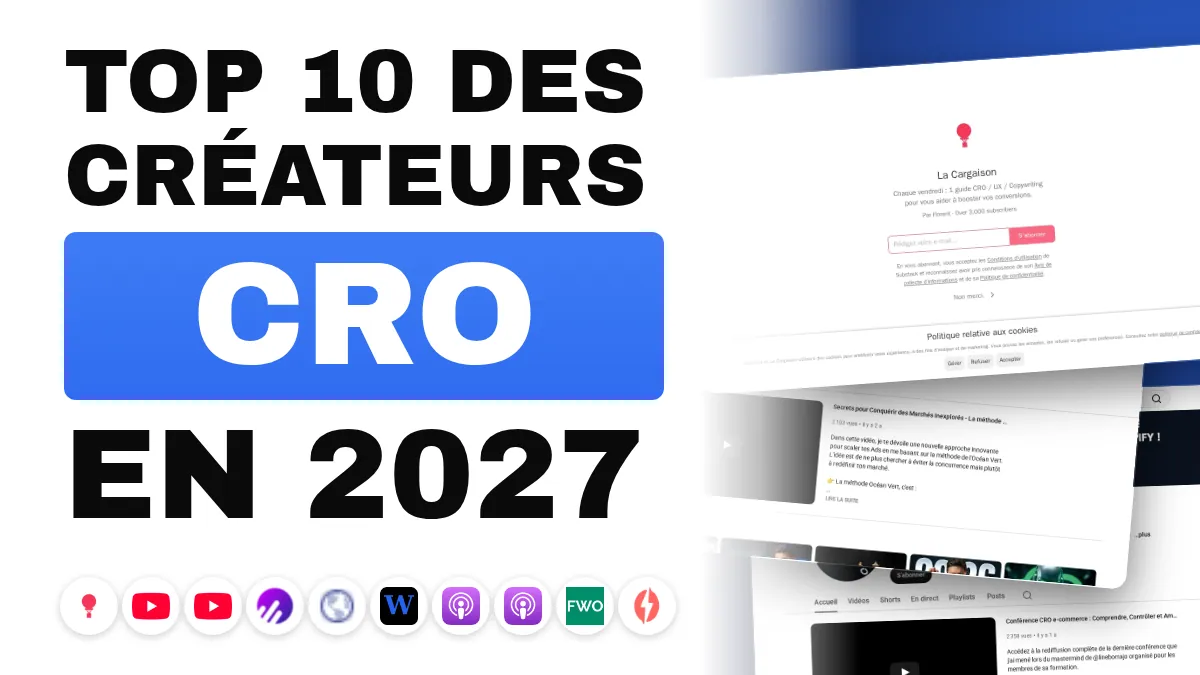 Les 10 meilleurs créateurs de contenu CRO en France