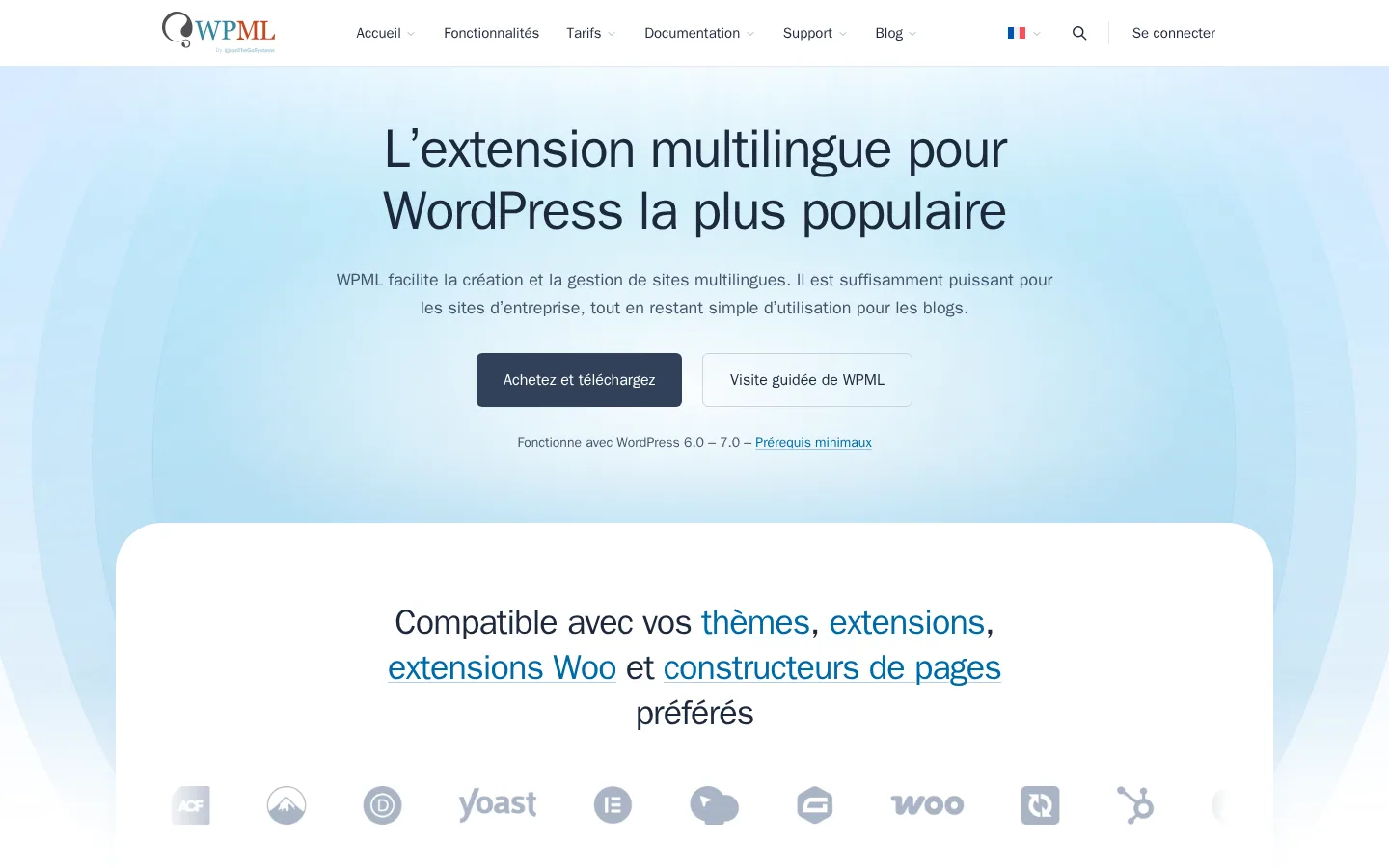 WPML software home page