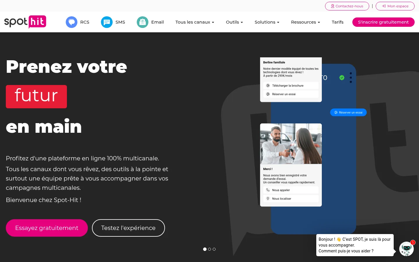 Spot-Hit software homepage