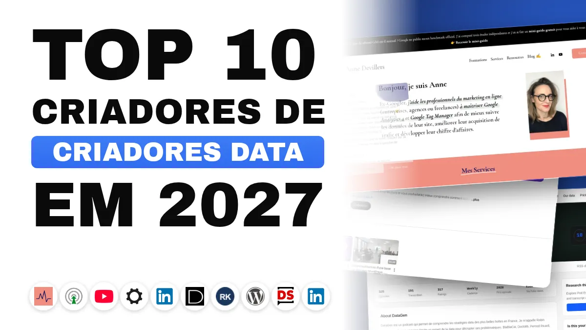 Os 10 melhores criadores de conteúdo de análise web na França