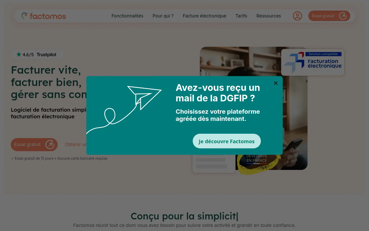Factomos software home page