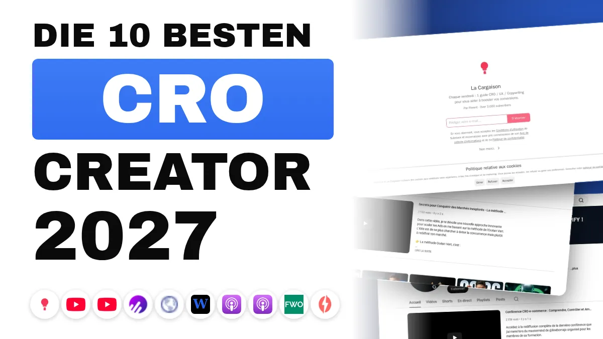 Die 10 besten CRO-Content-Creator in Frankreich