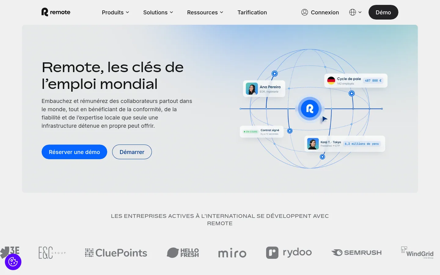 Home page del software Remote