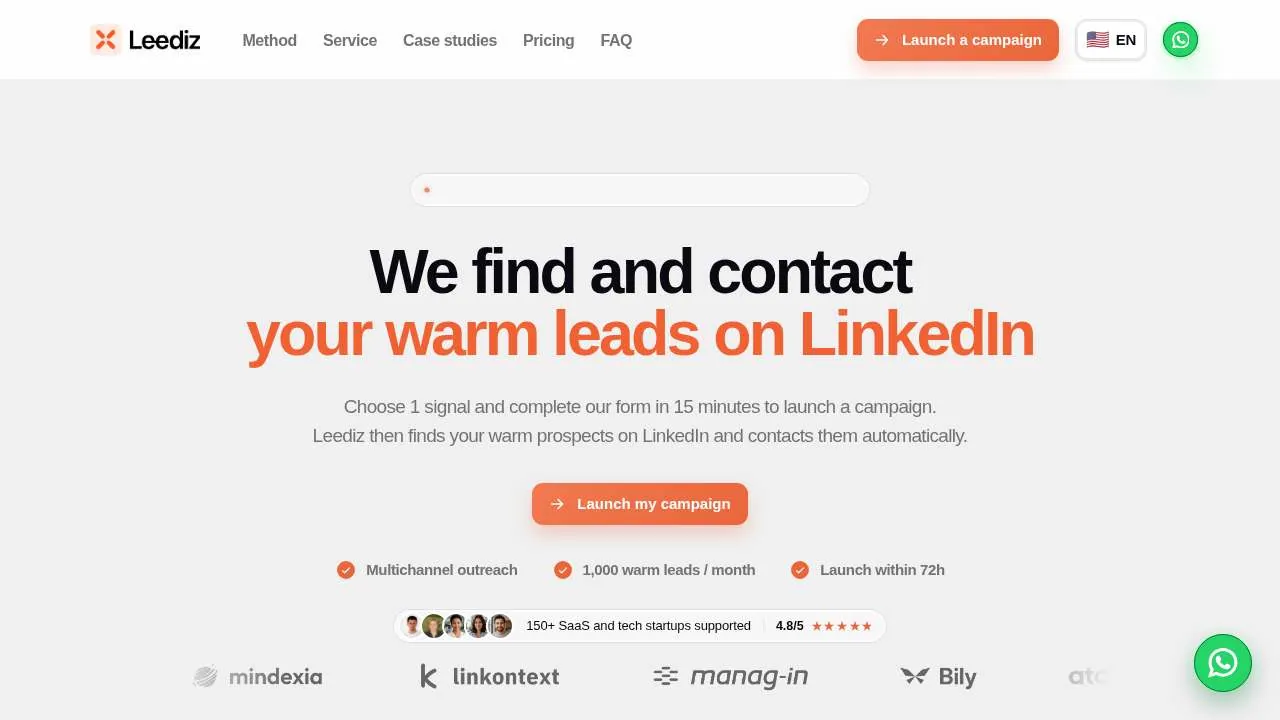 Beranda situs web Leediz