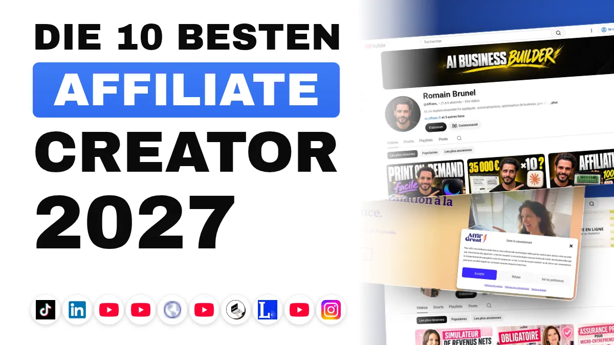 Die 10 besten Affiliate-Marketing-Content-Creator in Frankreich