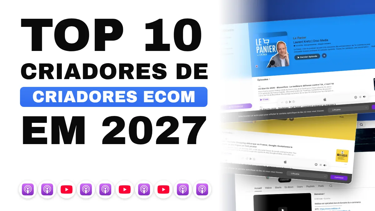 Os 10 melhores criadores de conteúdo de e-commerce na França
