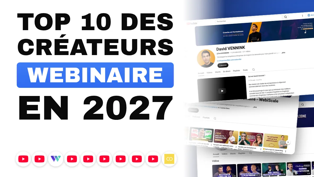 Les 10 meilleurs créateurs de contenu webinaire en France
