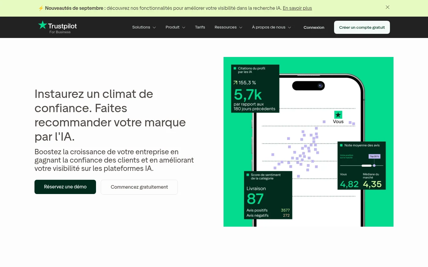 Trustpilot software home page