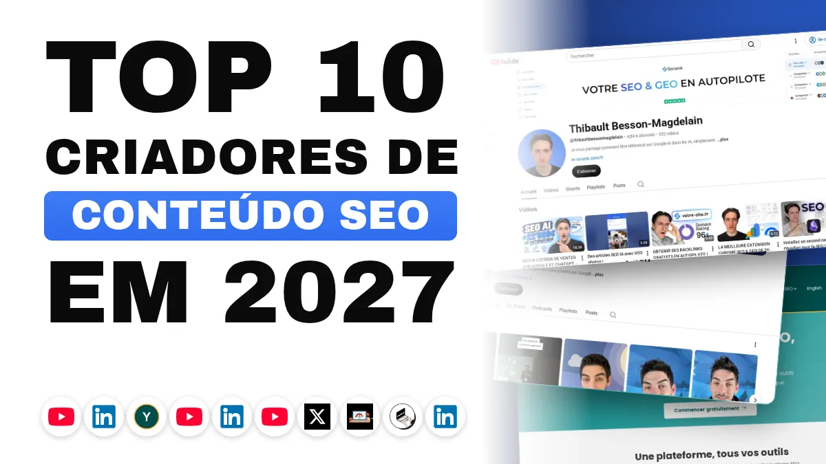 Os 10 melhores criadores de conteúdo SEO na França
