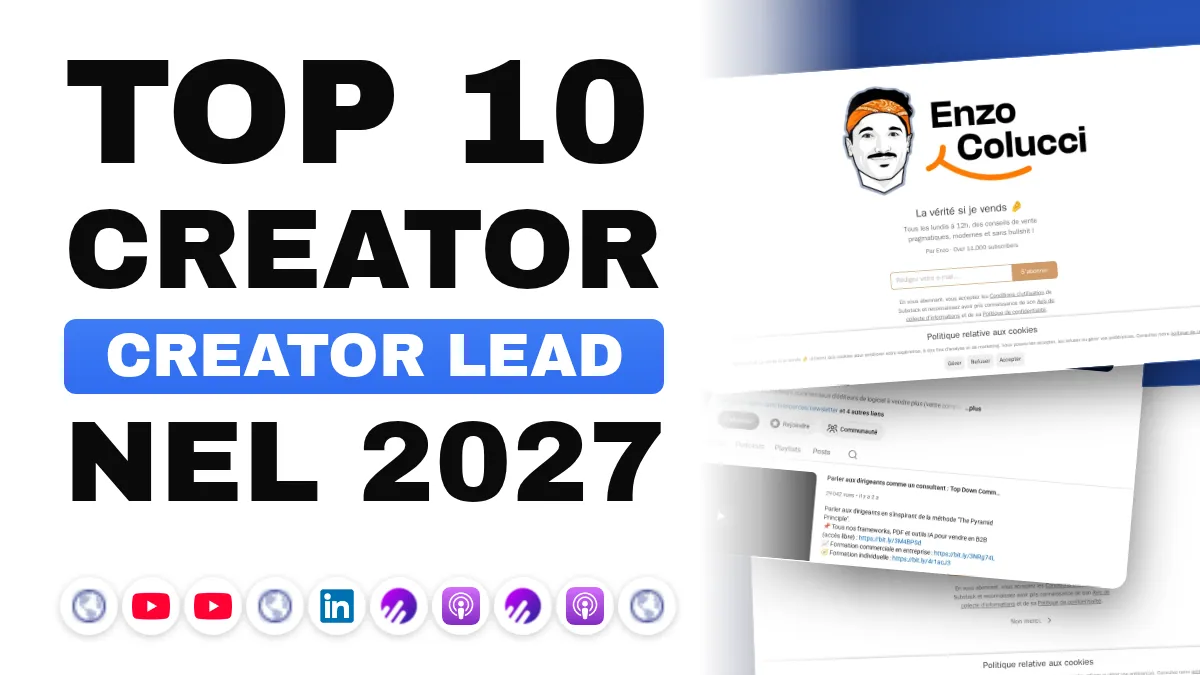 I 10 migliori content creator di lead generation in Francia