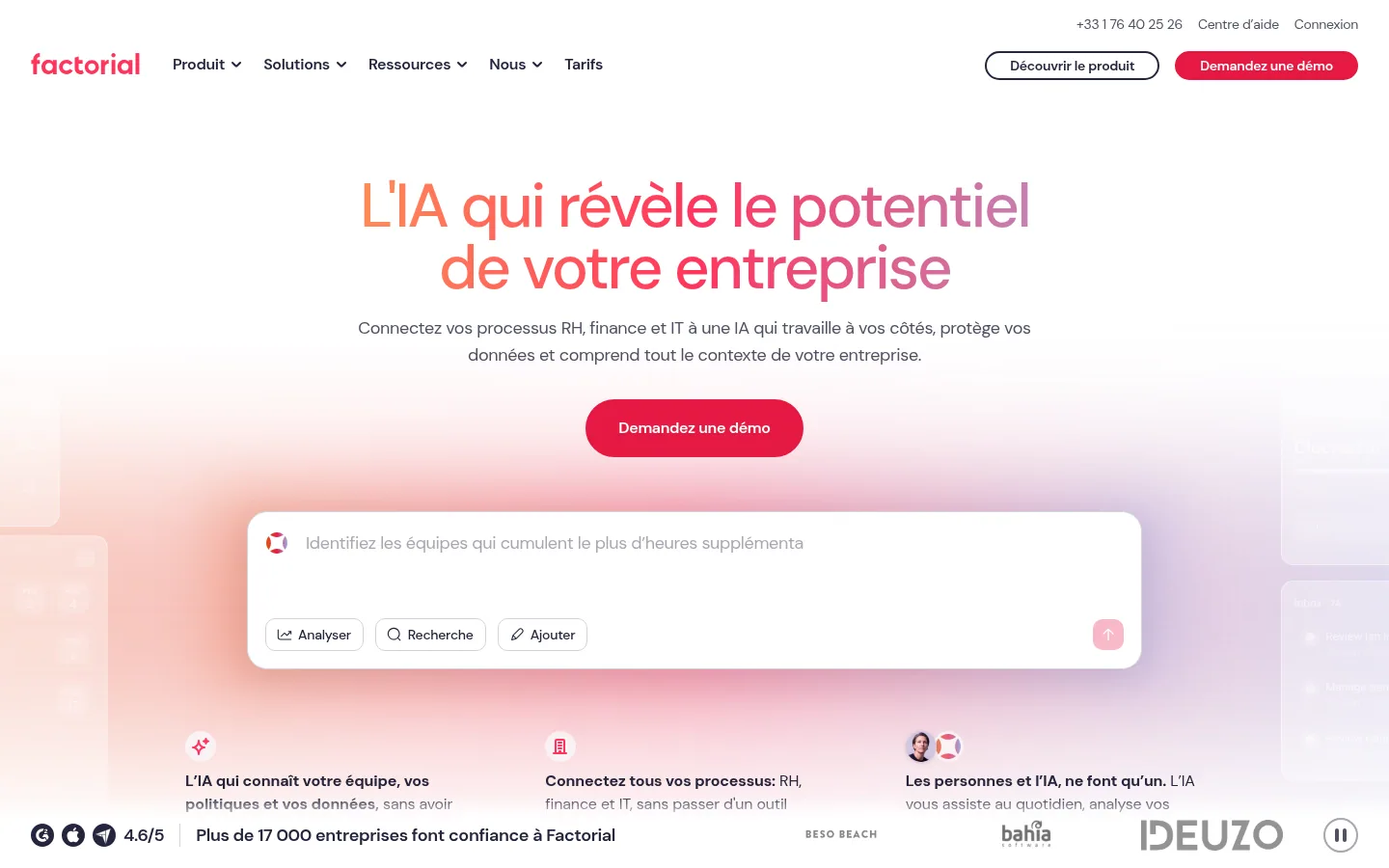 Factorial software home page