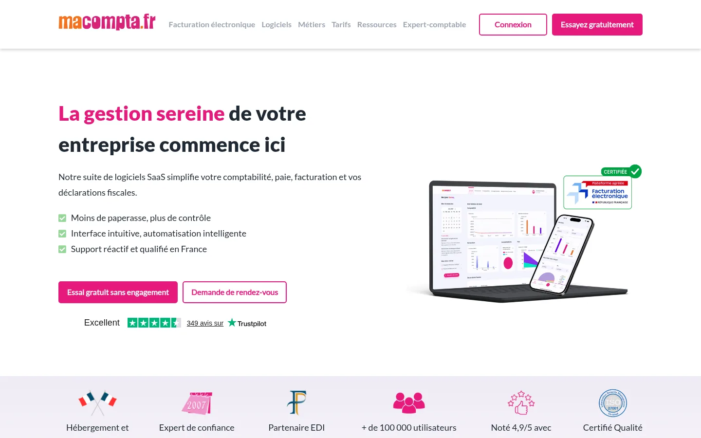 macompta.fr software home page
