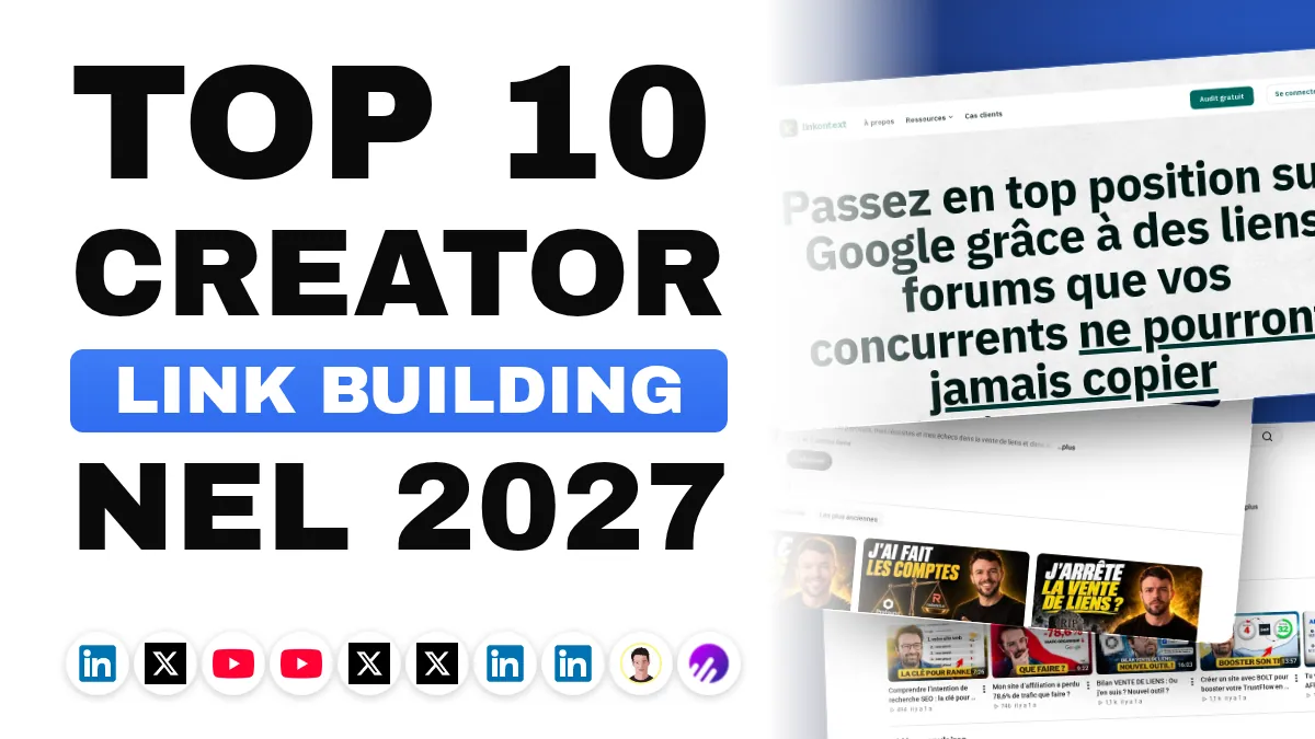 I 10 migliori content creator di link building in Francia