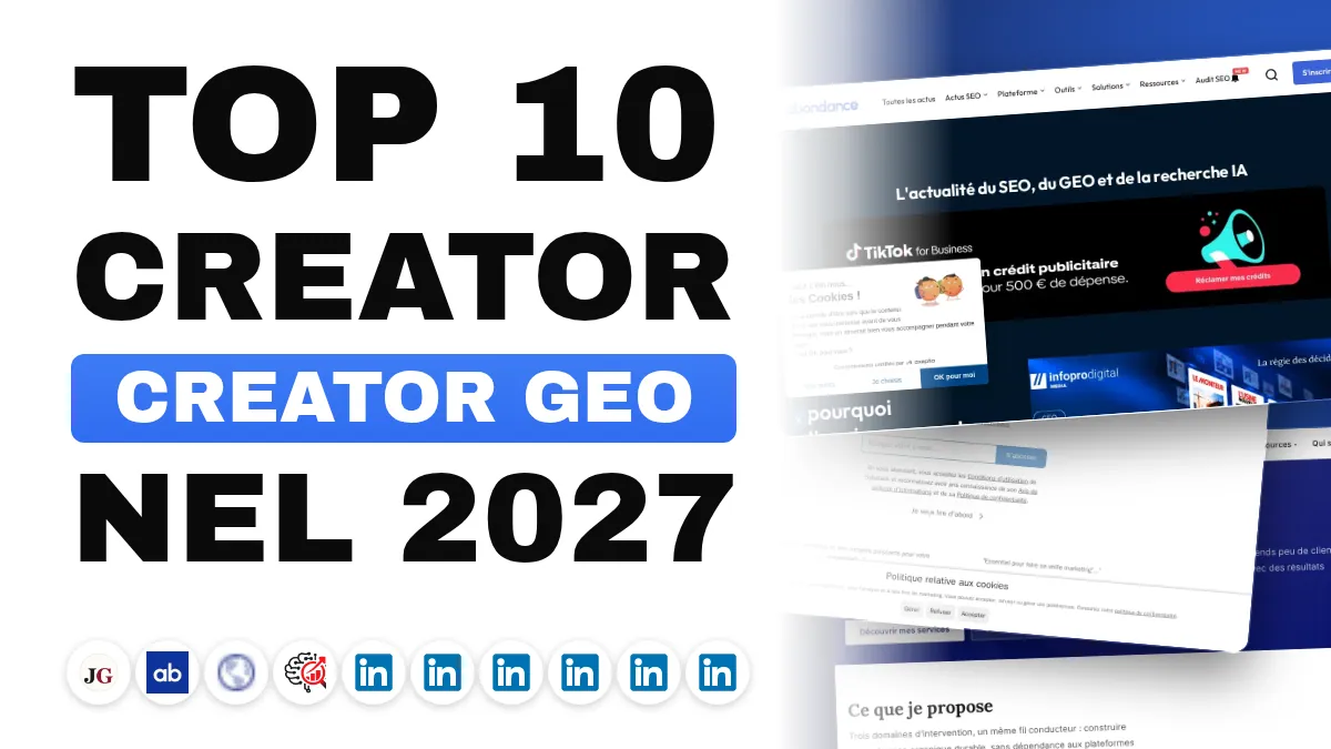 I 10 migliori creatori di contenuti GEO in Francia