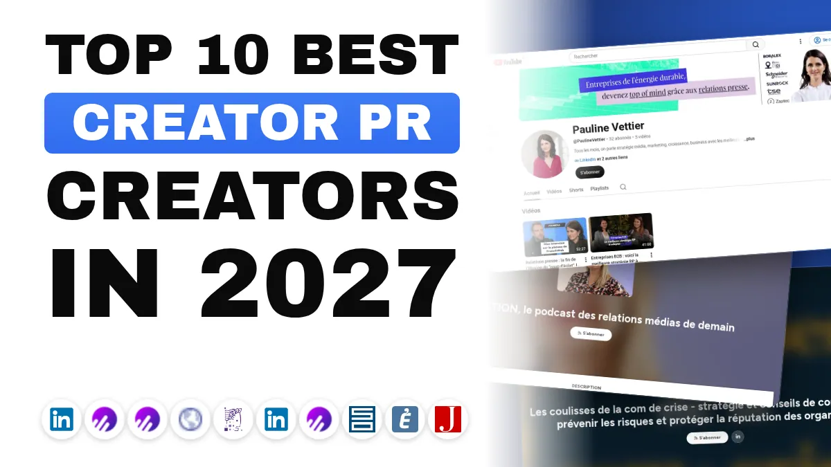 The 10 best public relations content creators in France