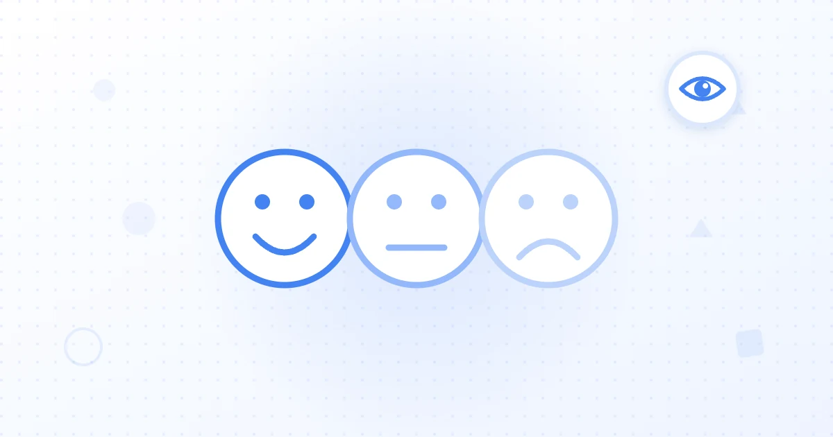 Dashboard showing brand mentions classified as positive, negative, and neutral with a sentiment trend line over time.