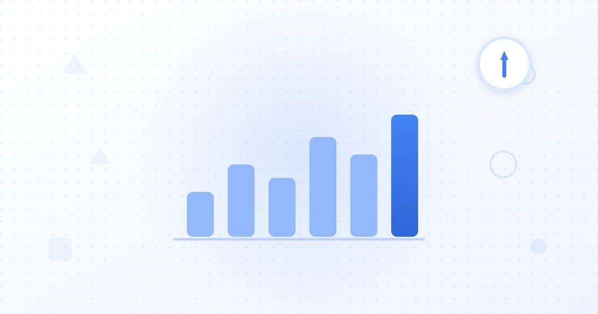 Bar chart showing monthly search volume for a keyword fluctuating across twelve months with a seasonal peak.