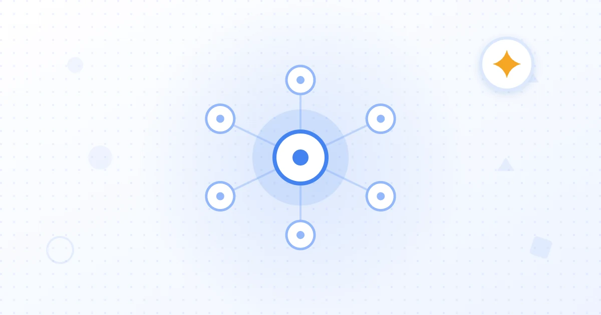 Illustration of an AI assistant pulling passages from several websites and weaving them into a single cited answer.
