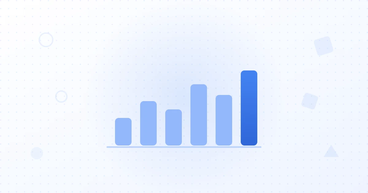 Bar chart of monthly search volume for a keyword across a year, with a tall seasonal spike highlighted against the average line.