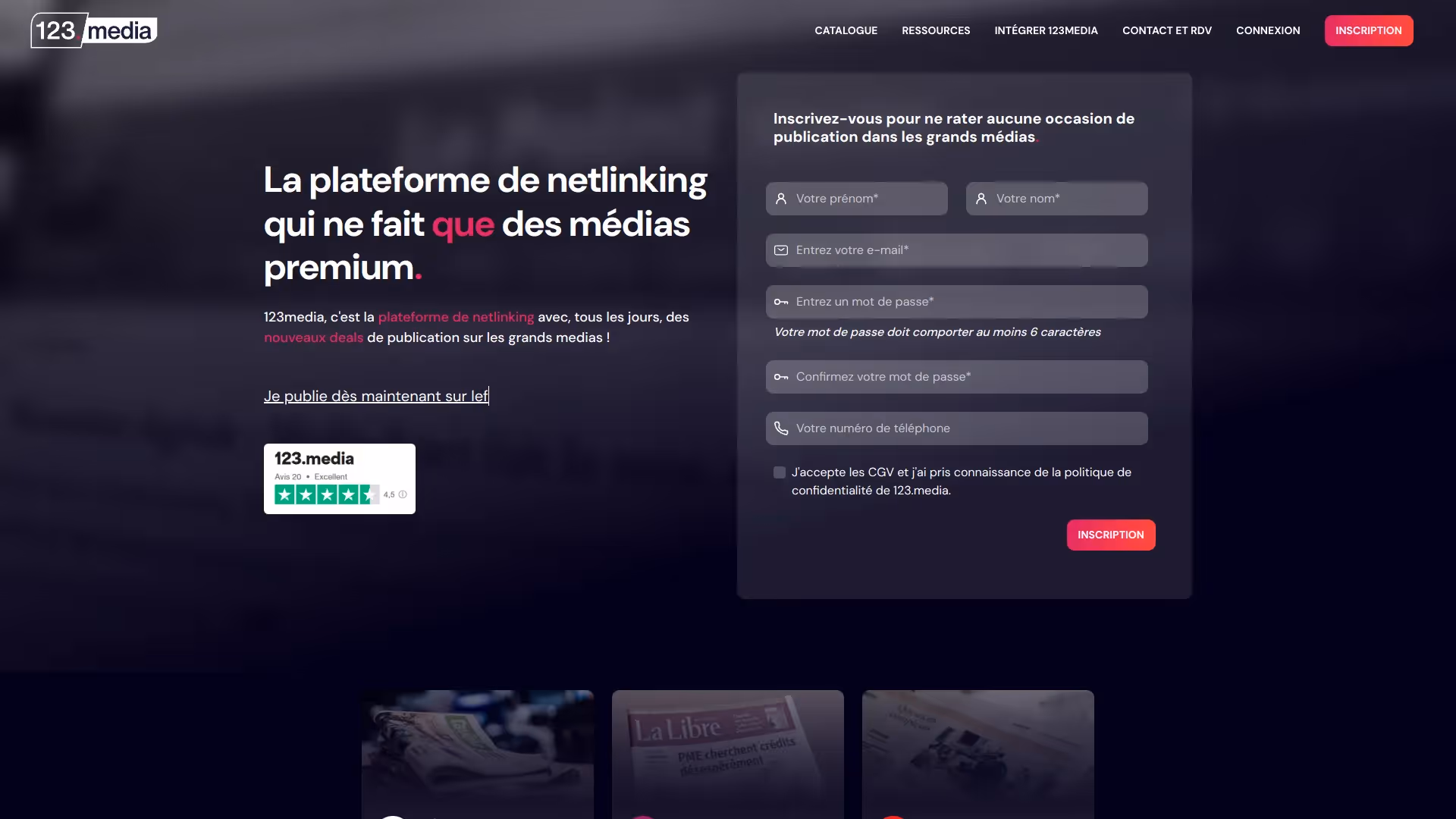 Piattaforma di netlinking 123Media