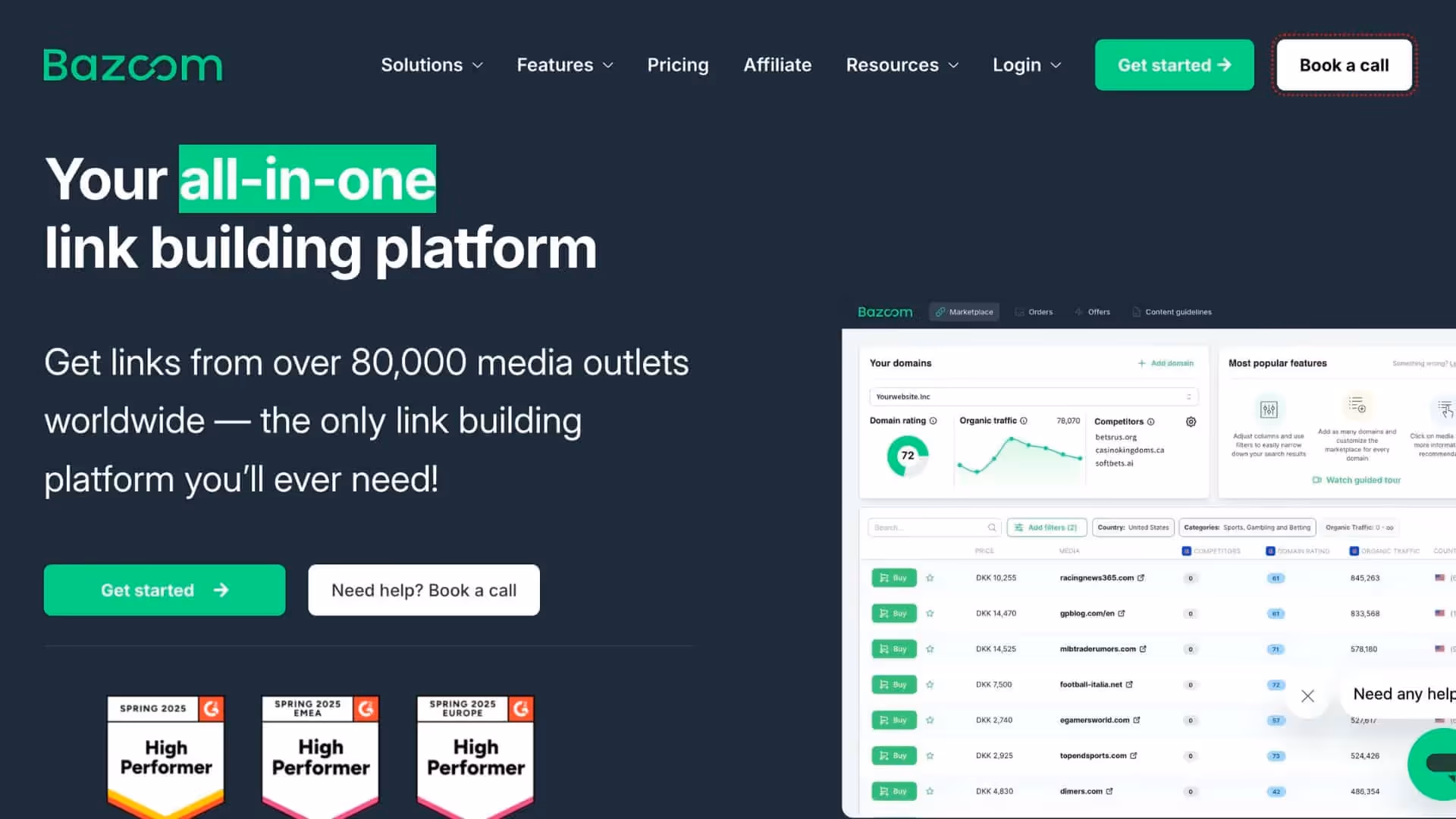 Piattaforma di netlinking Bazoom