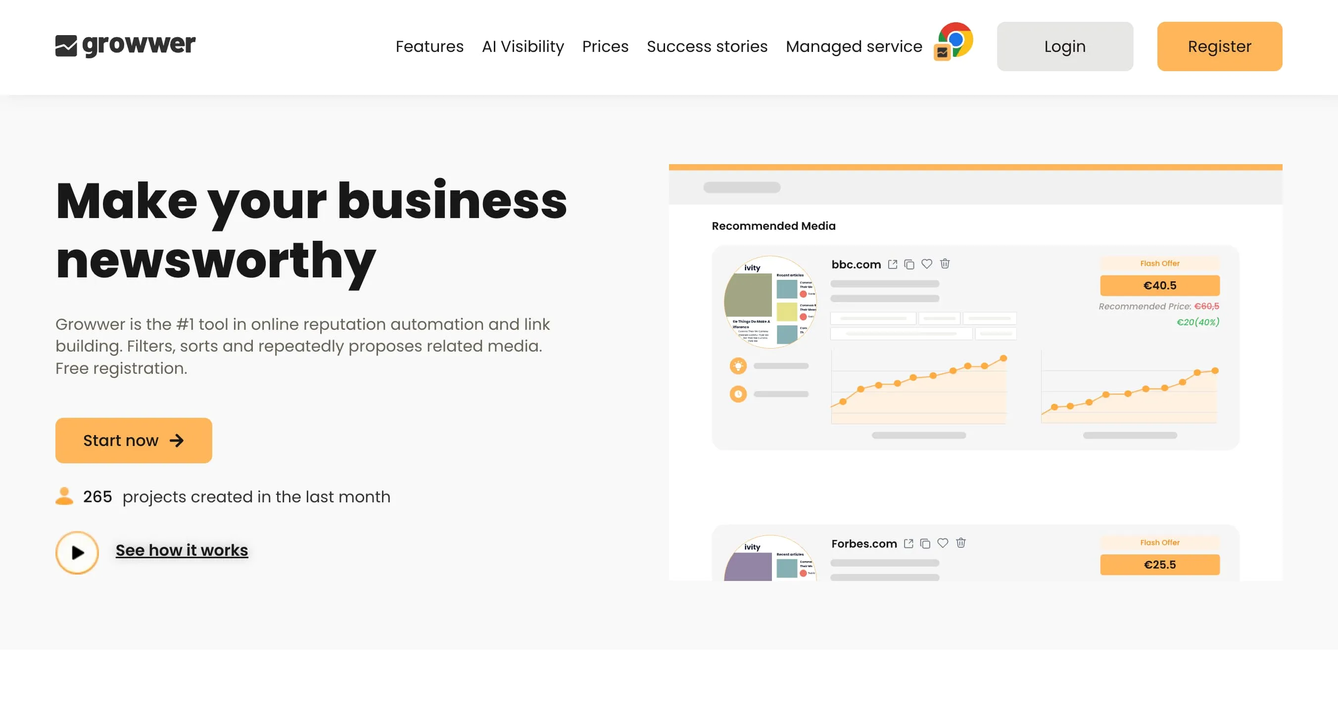 Netlinking-Plattform Growwer
