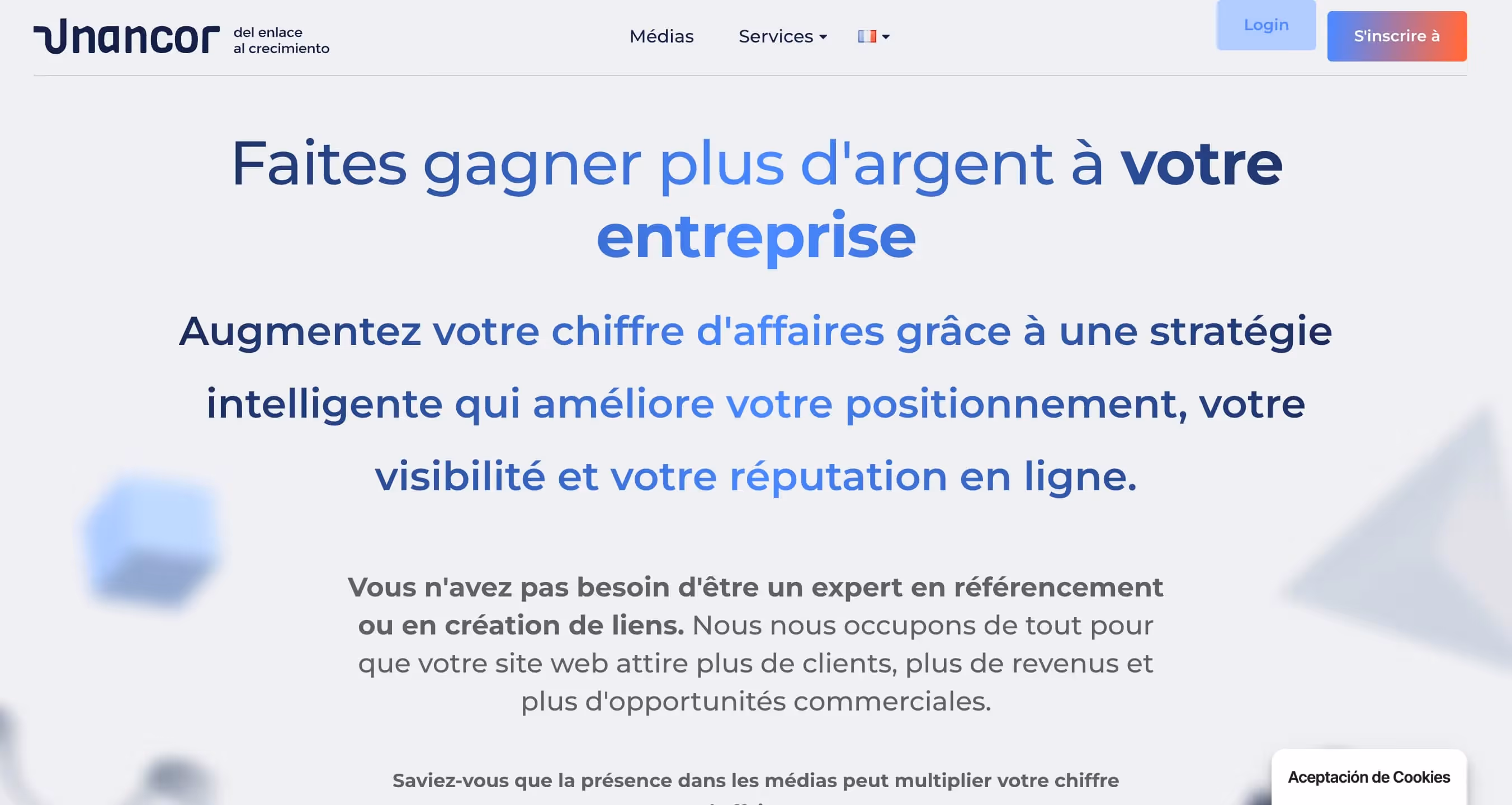 Piattaforma di netlinking Unancor
