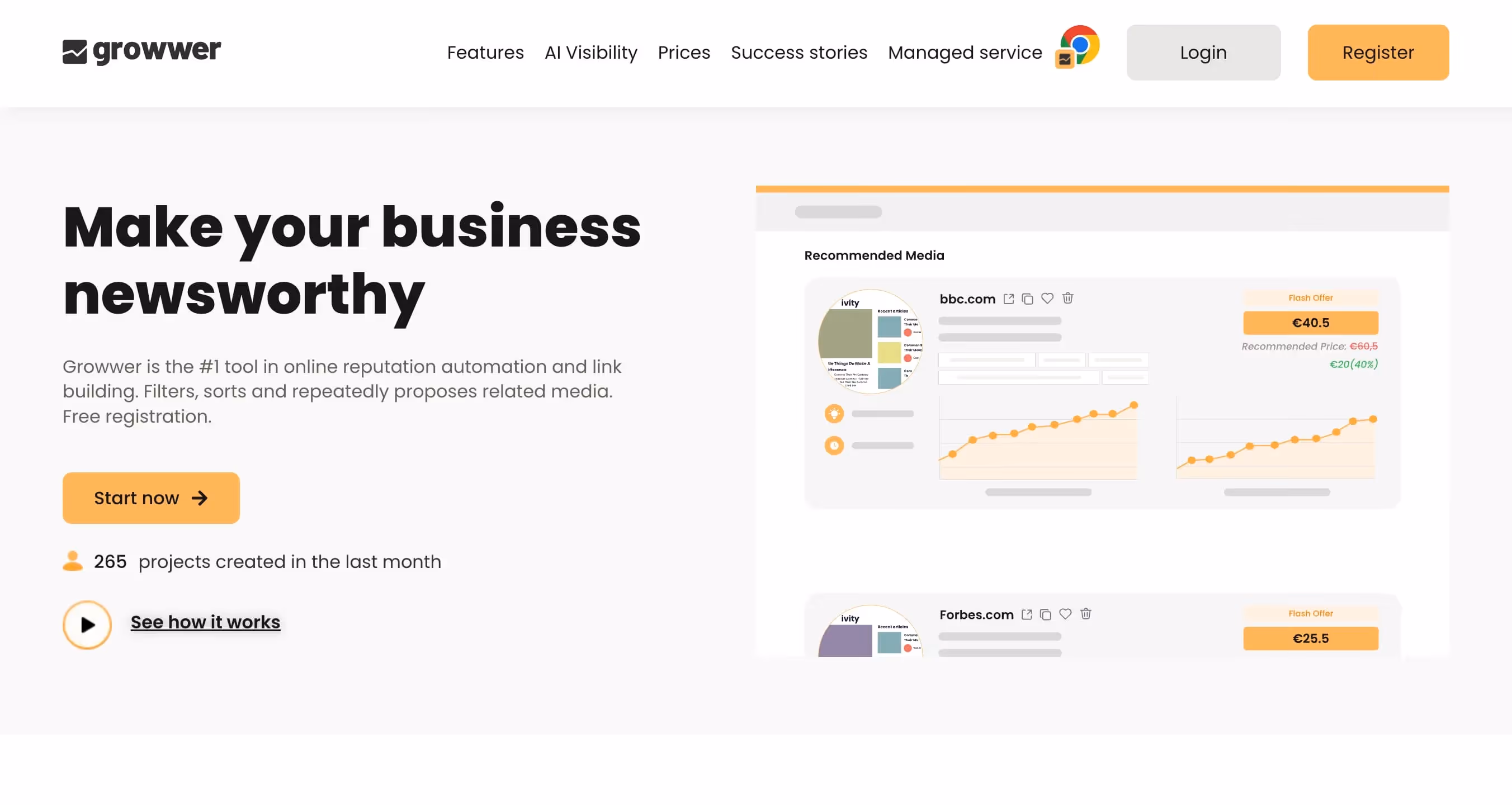 Piattaforma di netlinking Growwer