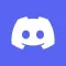 Discord app logo with white game controller face on purple background.