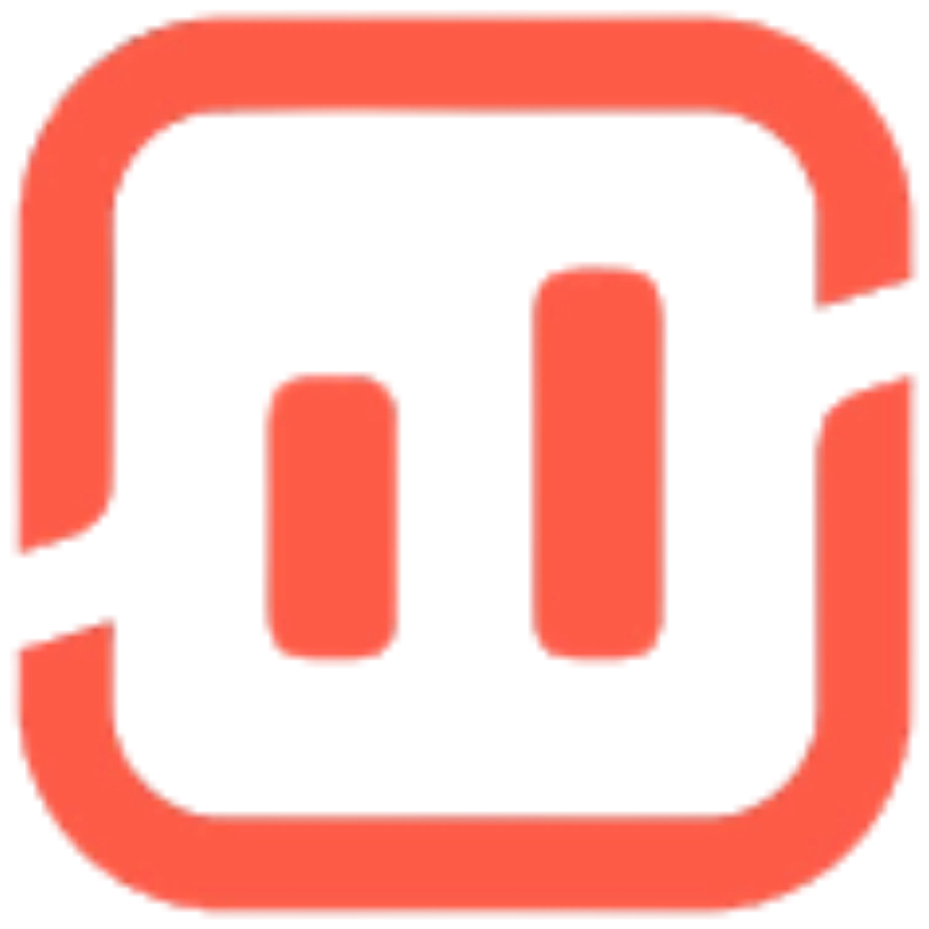 SurferSEO icon of a power socket with two vertical rectangular holes inside a rounded square frame.
