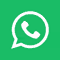 WhatsApp logo with white phone icon inside a speech bubble on a green background.
